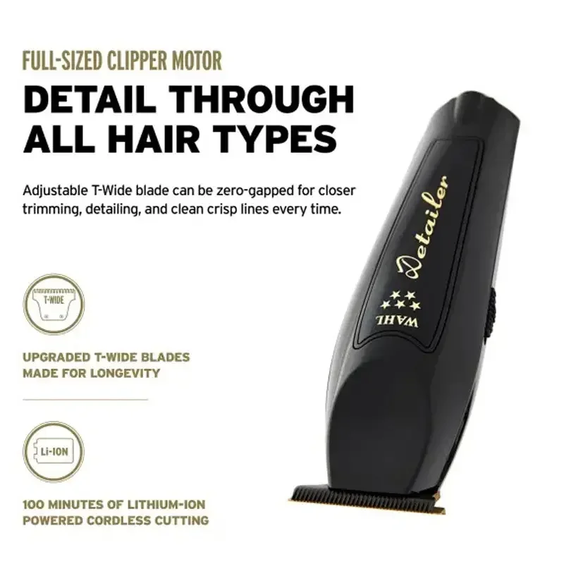 Wahl Set Cordless Magic Clip Hair Clipper + Detailer Li Trimmer