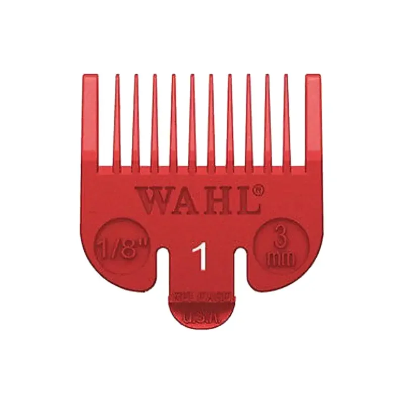 Wahl Opzetkam Nr. 1 Plastic Rood 3mm