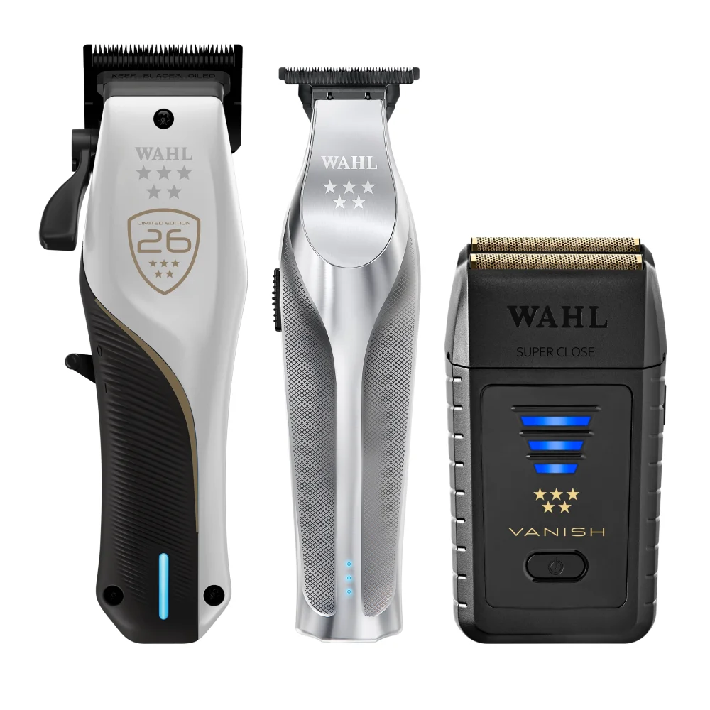 Wahl Set Vapor CE Clipper + Hi-Viz Trimmer + Vanish Shaver - from the bulk to the last pass