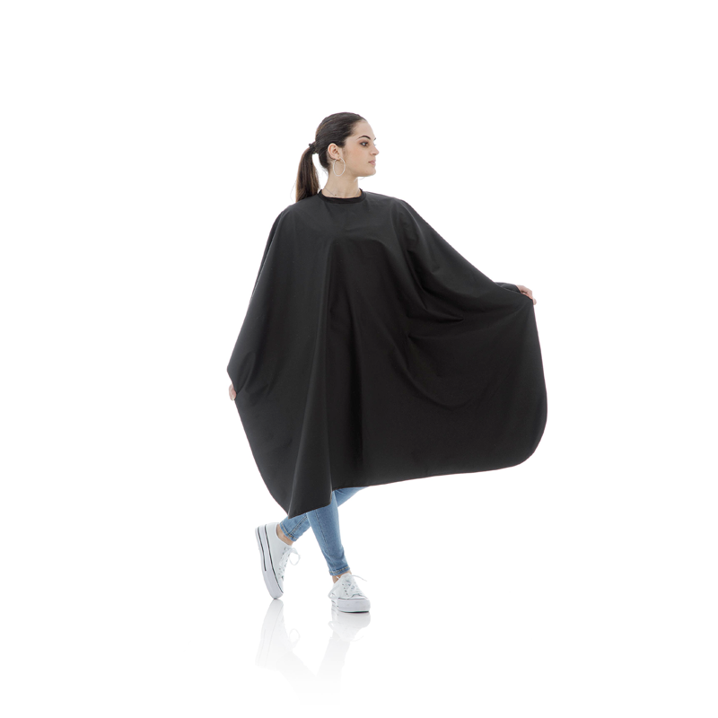 XanitaliaPro Master Styling Professionele PU en Polyester Kapmantel - Zwart