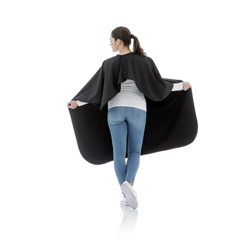 XanitaliaPro Master Styling Professionele PU en Polyester Kapmantel - Zwart