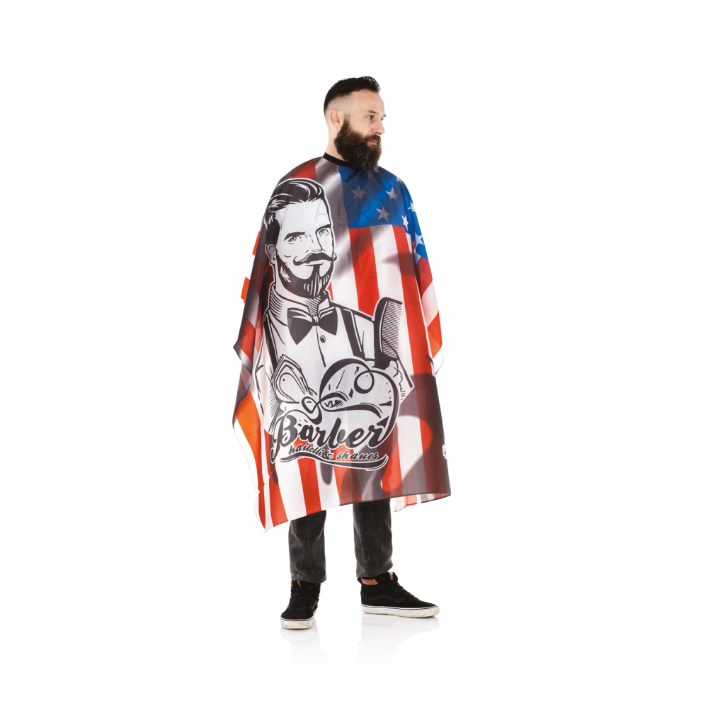 XanitaliaPro - The Barber Professional - Stars & Strips Professionele Knipcape - 140x160 cm