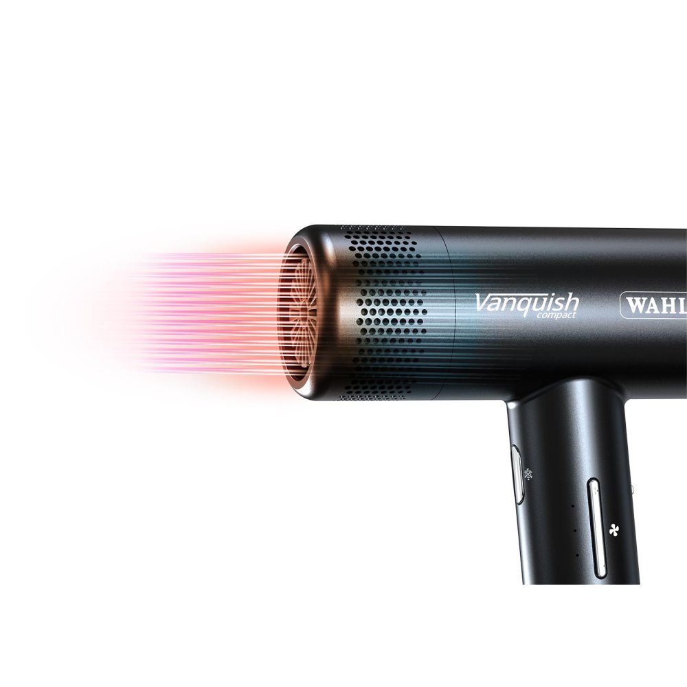 Wahl Vanquish Compact - föhn met digitale motor, 290 g, 101.000 RPM, twee magnetische opzetstukken