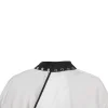 Gamma+ Witte Barber Cape met Siliconen Kraag