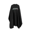 Gamma+ Zwarte Barber Cape met Siliconen Kraag