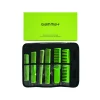 Gamma+ Set de peignes barbier vert - 6 peignes professionnels avec housse de rangement