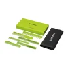 Gamma+ Groene 6-delige Dubbelzijdige Barber Set