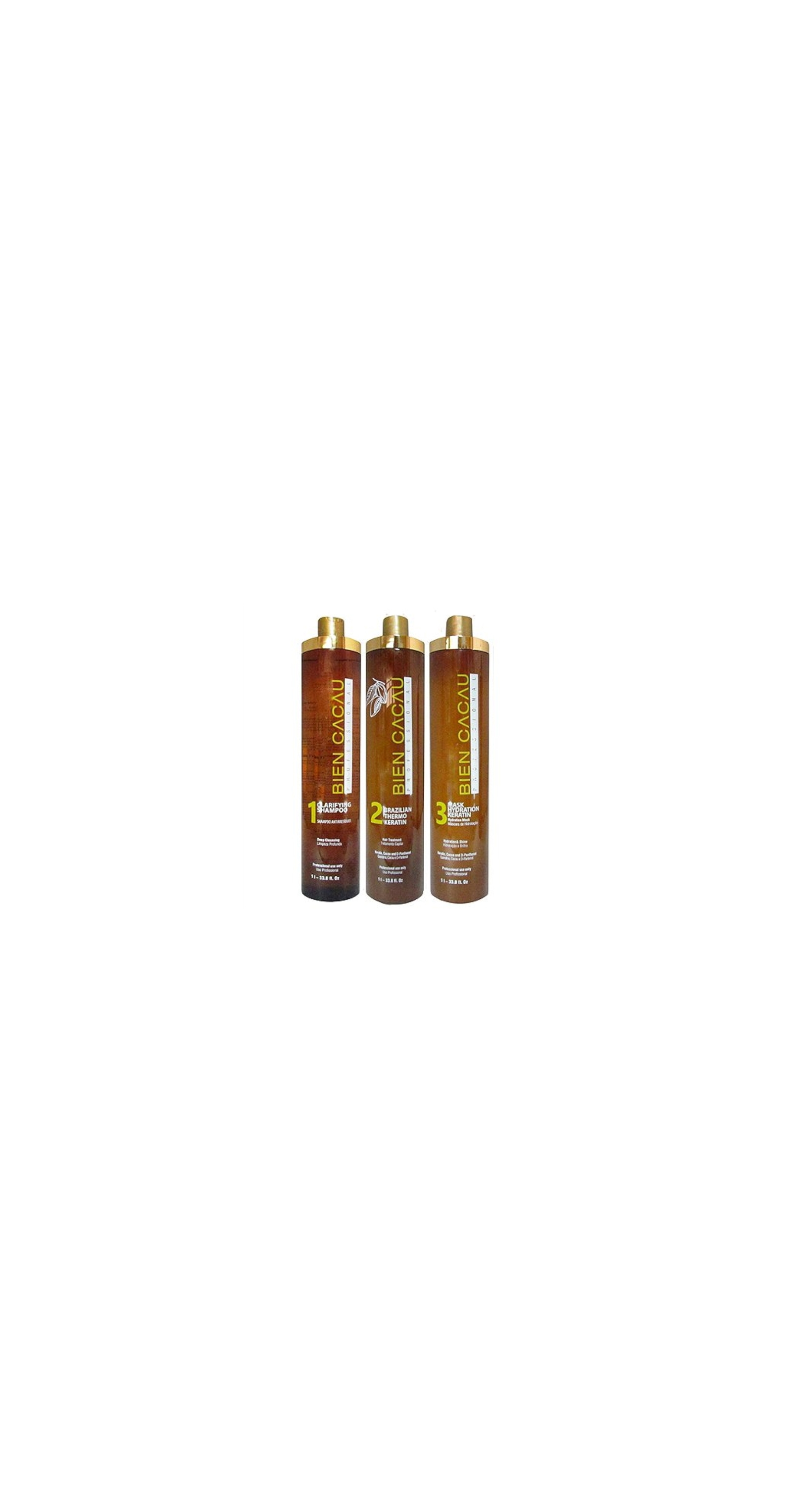 Kit Lissage Brésilien Cacau Keratine - 3 X 500ml - Soin Capillaire Professionnel
