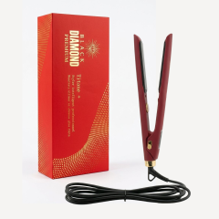Black Diamond Premium Titane+ Professionele Stijltang met Titanium Platen - Rood