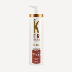 The Ker Factor Detox Anti-Frizz Masker - Keratine Haarbehandeling – 1000ml