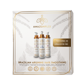 Amazonplex keratine behandeling kit 3 x 120 ml - Brazilian Arginine