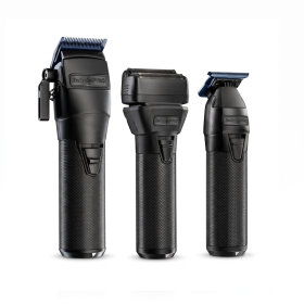 BaBylissPRO FXONE All-Metal Black Trio Kit - Clipper, Skeleton Trimmer & Shaver