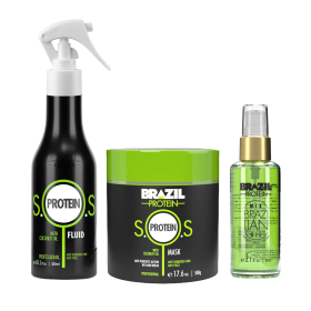 Brazil Protein SOS Protein & Öl Trio (860 ml)