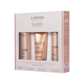 Cadiveu Blonde Reconstructor Coffret Soin Réparateur et Nettoyant – 700ml