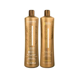 Sulfaatvrije Anti-Frizz Shampoo & Conditioner Duo 2x1L - Cadiveu Brasil Cacau