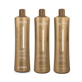 Cadiveu Brazilian Thermal Reconstruction – 3-Step Professional Smoothing Kit