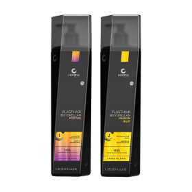 Honma Tokyo PlastHair Bixyorellan Passion Fruit | Professionele Bixyplastia Gladmakende Verzorging Kit | 2×1000ml
