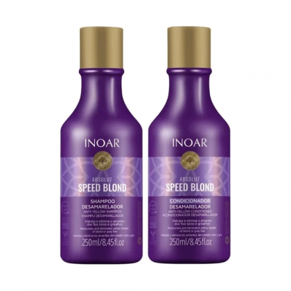 INOAR Absolut Speed Blond Shampoo & Conditioner Kit 2x250ml