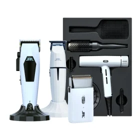 JRL 3000C x Onyx Barber Station Wit - Tondeuse, Trimmer, Scheerapparaat & Fohn