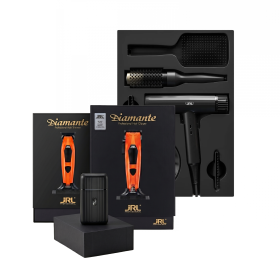 JRL Diamante x Onyx Barber Pro Zwart & Oranje Master Kit - 4-Delige