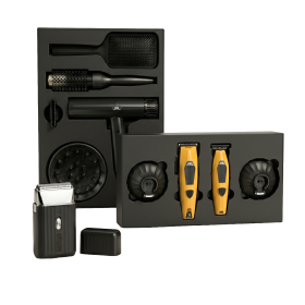 JRL Diamante x Onyx Barber Pro Zwart & Geel Master Kit - 4-Delige