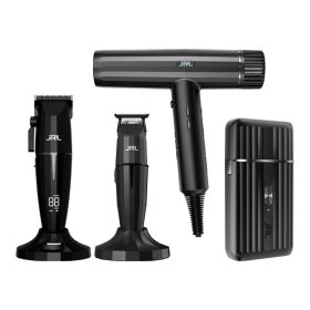 JRL Onyx Collection Kit - Clipper, Trimmer, Shaver and Hairdryer
