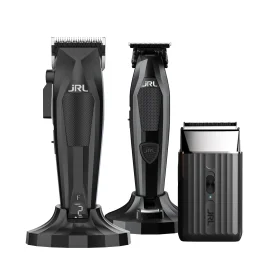 JRL 3000C x Diamante Trio Set Zwart - Draadloze Tondeuse, Trimmer & Scheerapparaat