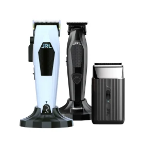 JRL 3000C x Diamante Trio Kit White & Black - Cordless Clipper, Trimmer & Shaver