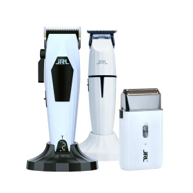 JRL 3000C x Onyx Trio Set Wit - Draadloze Tondeuse, Trimmer & Scheerapparaat