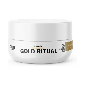 Piur London Gold Ritual Mask 200 g - wekelijkse voedende stap voor droog, dof haar