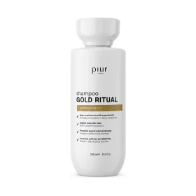 Piur London Gold Ritual Shampoo 250 ml - voedende shampoo voor elke wasbeurt voor droog, dof haar