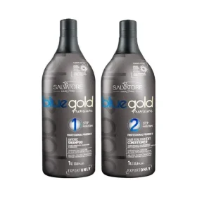 Kit de Traitement à la Kératine Premium Blue Gold de Salvatore 2x1000ml