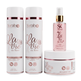 Sarah K Professional Hair La Vie en Rose Complete Home Care Herstellende Kit - Sulfaatvrij & Parabenenvrij - 810ml