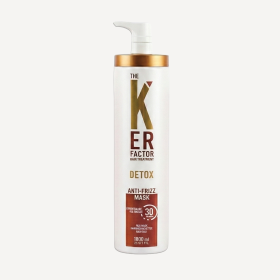 The Ker Factor Detox Anti-Frizz Masker - Keratine Haarbehandeling – 1000ml