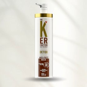 The Ker Factor Detox Anti-Frizz Masker - Keratine Haarbehandeling – 1000ml