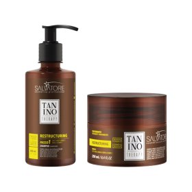 Salvatore Tanino Therapy Herstructurerende Duo – Ondersteunende Verzorging voor Beschadigd Haar