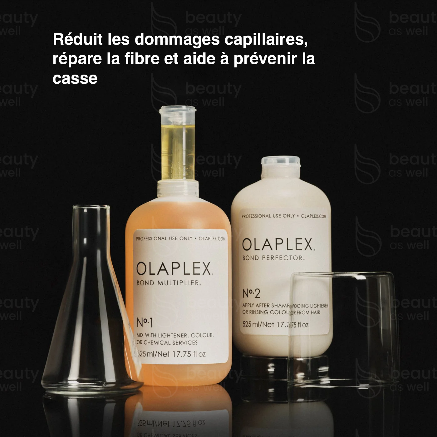 OLAPLEX No.1 et No.2 Olaplex No.1 et No.2 flacons backbar professionnels pour bond-building