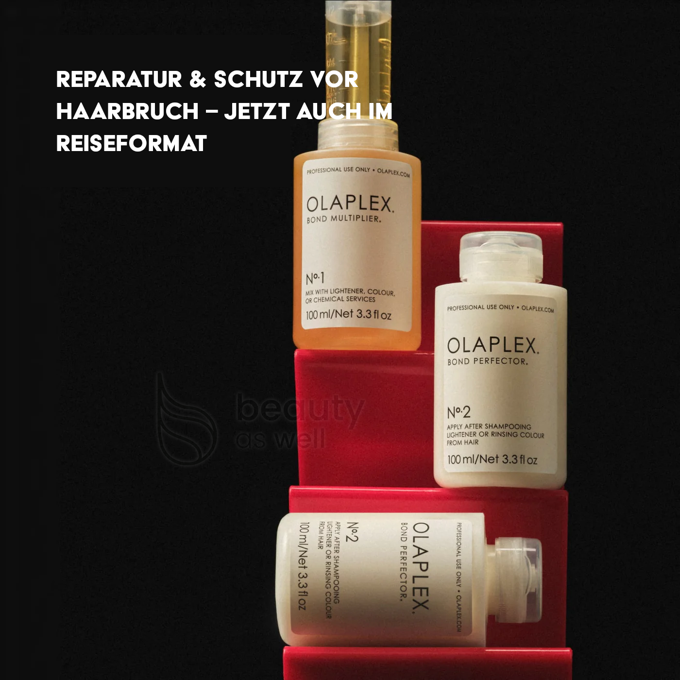 OLAPLEX No.1 und No.2 Olaplex No.1 und No.2 Reiseformat fuer mobile Einsaetze und Backstage