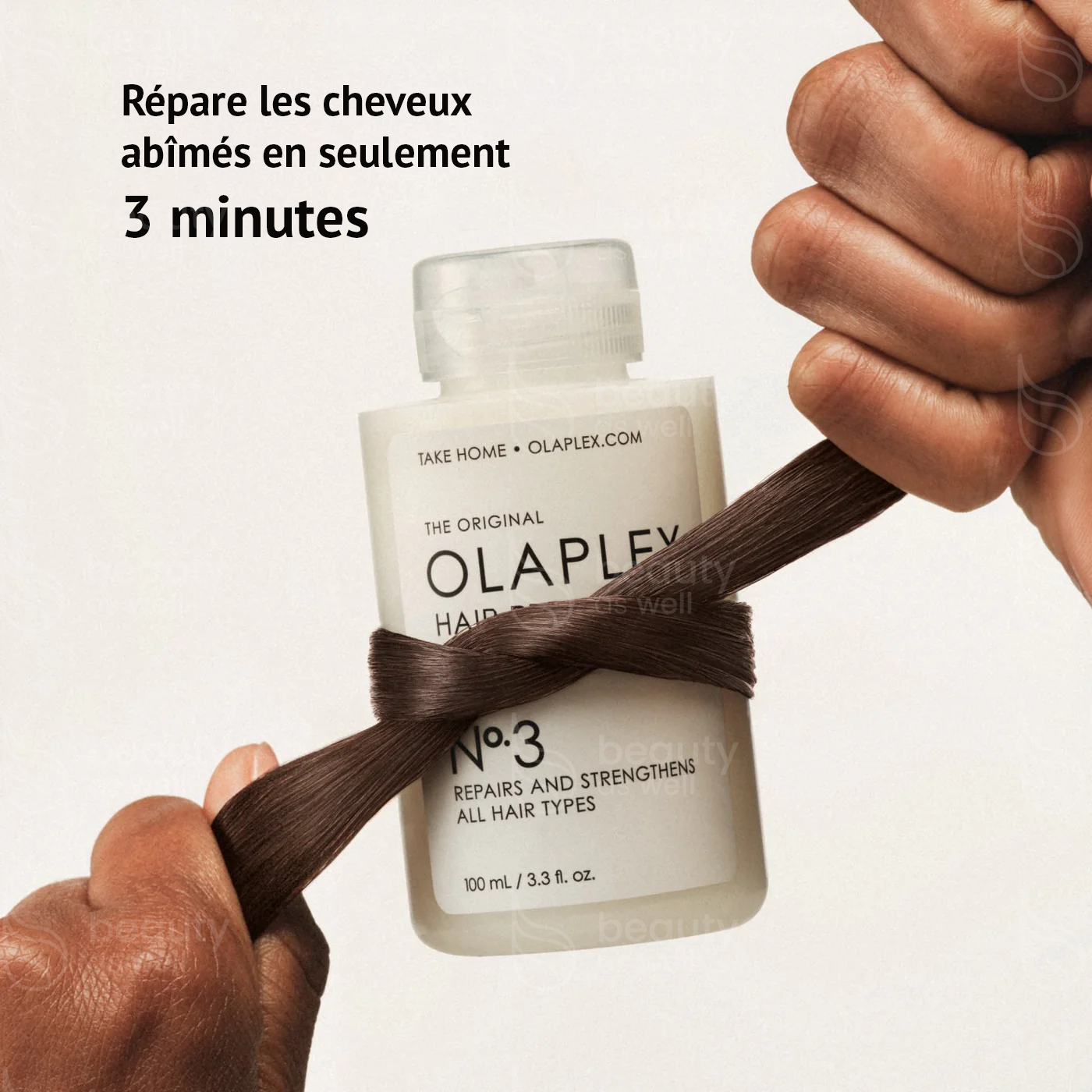 Avant et après OLAPLEX Nº.3 OLAPLEX Nº.3 résultats avant après sur cheveux abîmés
