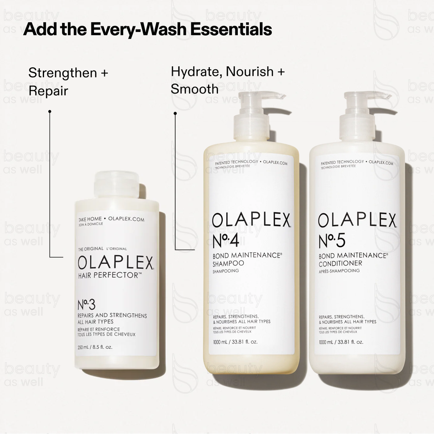 OLAPLEX Nº.3 routine with shampoo and conditioner How to use OLAPLEX Nº.3 with Nº.4 Shampoo and Nº.5 Conditioner