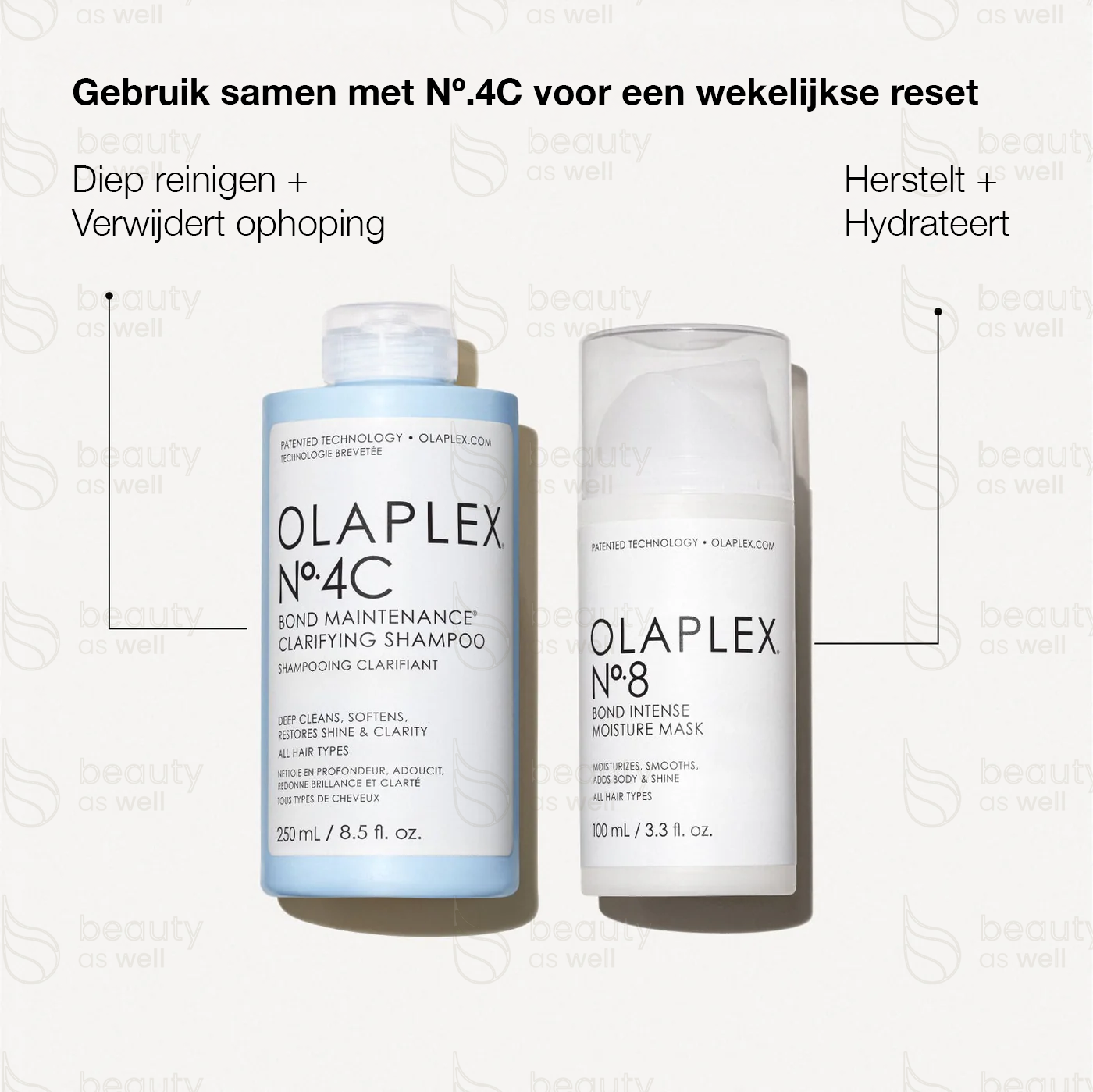 OLAPLEX Briljant wekelijks resetduo OLAPLEX Nº.8 en Nº.4C wekelijks resetduo