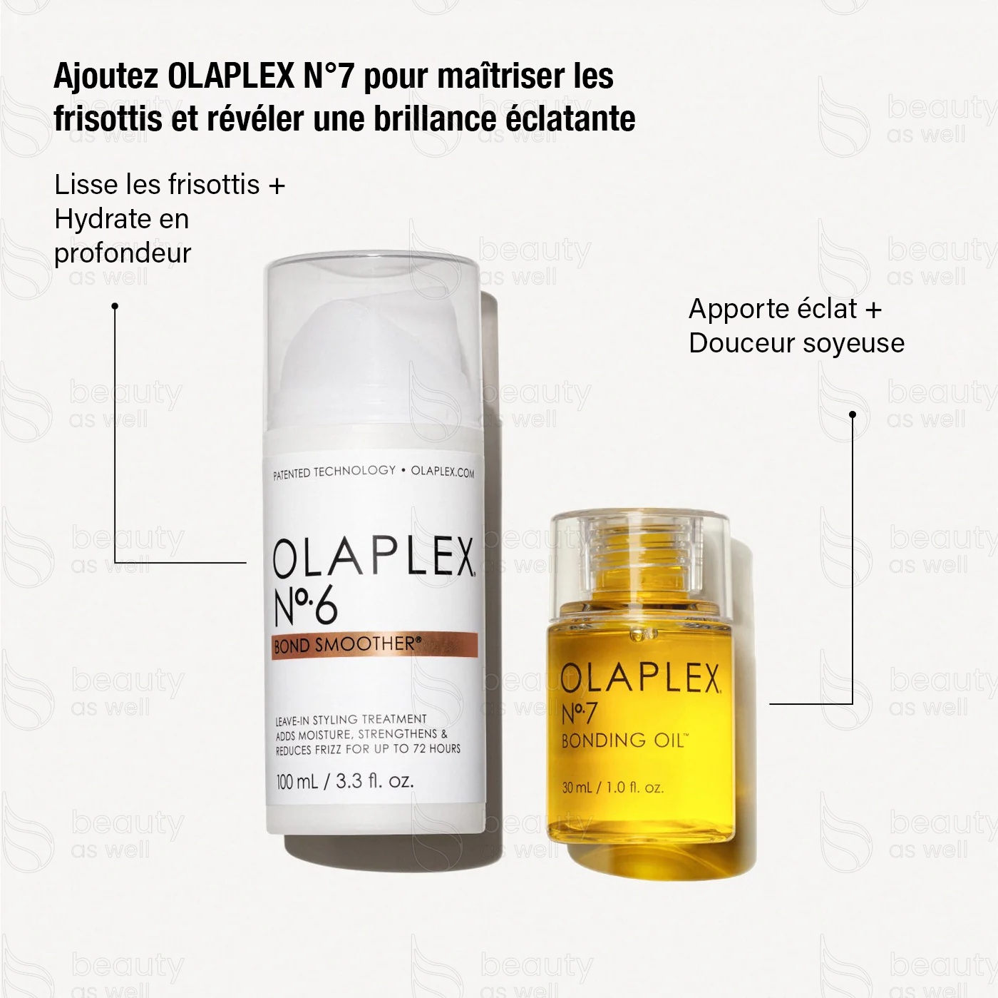 Routine OLAPLEX Nº.6 et Nº.7 pour cheveux lisses