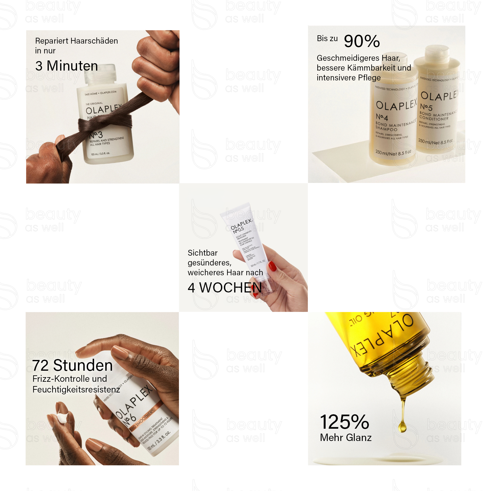 Vorteile des OLAPLEX Full-On Shine Set OLAPLEX Full-On Shine Set Vorteile