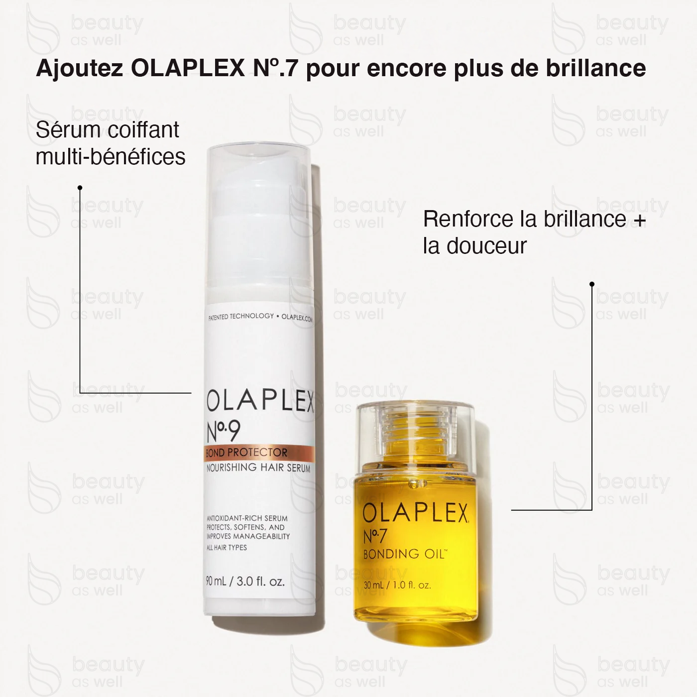 OLAPLEX Nº.9 + Nº.7 Duo coiffant OLAPLEX Nº.9 et Nº.7 pour chaleur et brillance