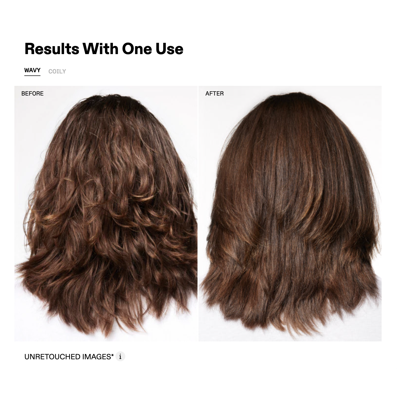 OLAPLEX Nº.9 on wavy hair Before and after results using OLAPLEX Nº.9 on wavy hair