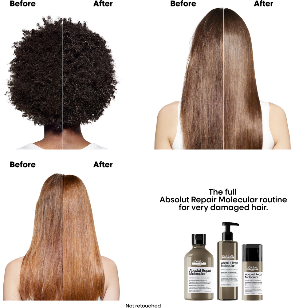 Résultats avant-après L'Oréal Absolut Repair Molecular