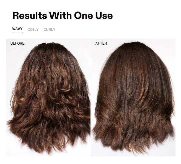 Results with OLAPLEX Nº.4 on Wavy Hair OLAPLEX Nº.4 results after one use on wavy hair
