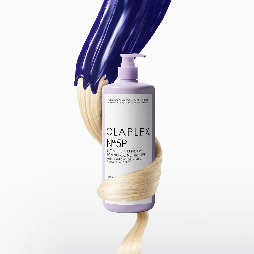OLAPLEX Nº.5P Blonde Enhancer Toning Conditioner neutralise les reflets et hydrate les cheveux blonds