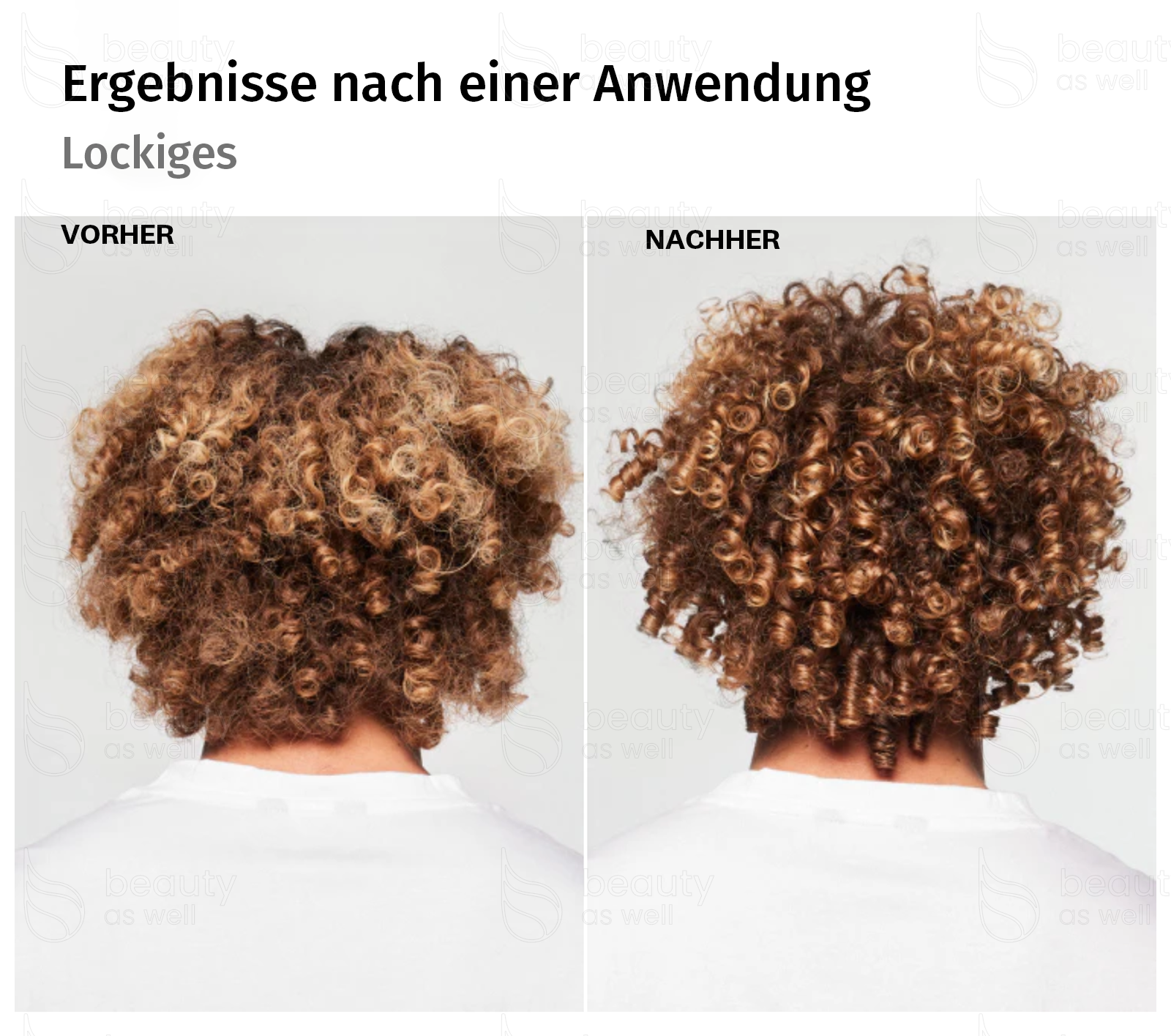 Ergebnisse – Lockiges Haar Ergebnisse von OLAPLEX Nº.4C bei lockigem Haar: sauberer, glänzender, stärker