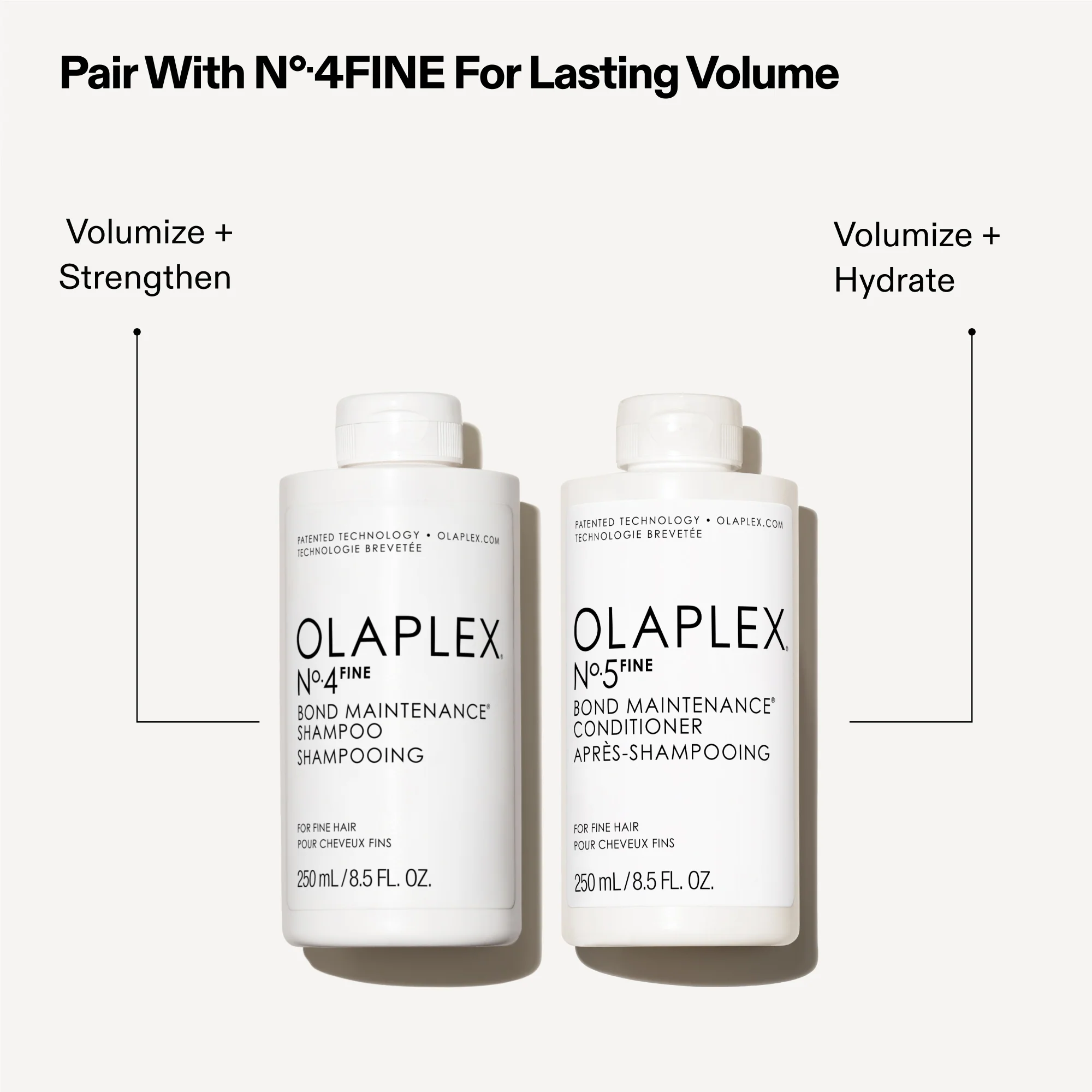 OLAPLEX routine for fine hair OLAPLEX routine for fine hair using No.4 FINE and No.5 FINE
